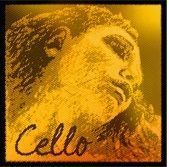 SATZ MITTEL EVAH PIRAZZI GOLD CELLO